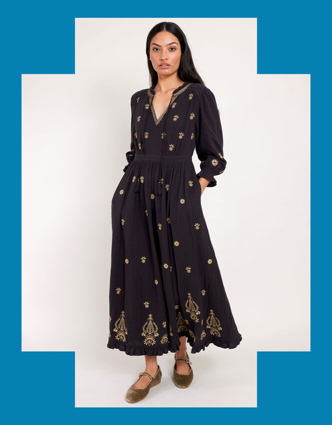East Gabriella Dress, Black (BLACK), large