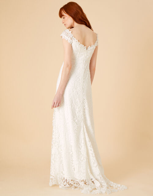 Lace Bridal Maxi Dress, Ivory (IVORY), large