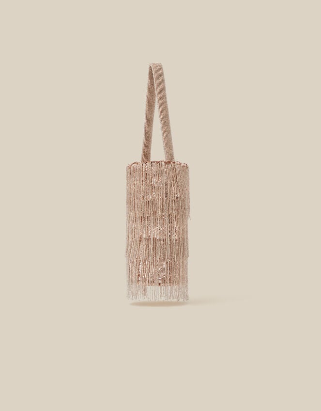 Pedra Beaded Fringe Bag, , large