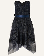 Twilight Hanky Hem Dress, Blue (NAVY), large