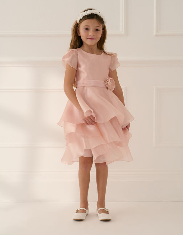 Olena Organza Ruffle Dress, Pink (PINK), large