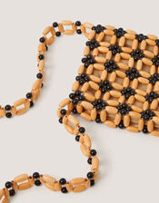 Joli Wooden Bead Crossbody Bag, , large