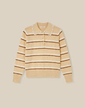 Sutton Stripe Jumper, Yellow (BUTTER YELLOW), large