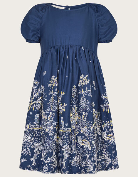 Woodland Dress WWF-UK Collaboration , Blue (NAVY), large
