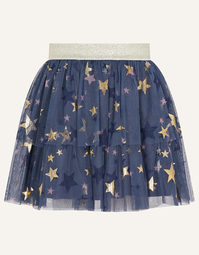 Sparkle Star Skirt, Grey (CHARCOAL), large