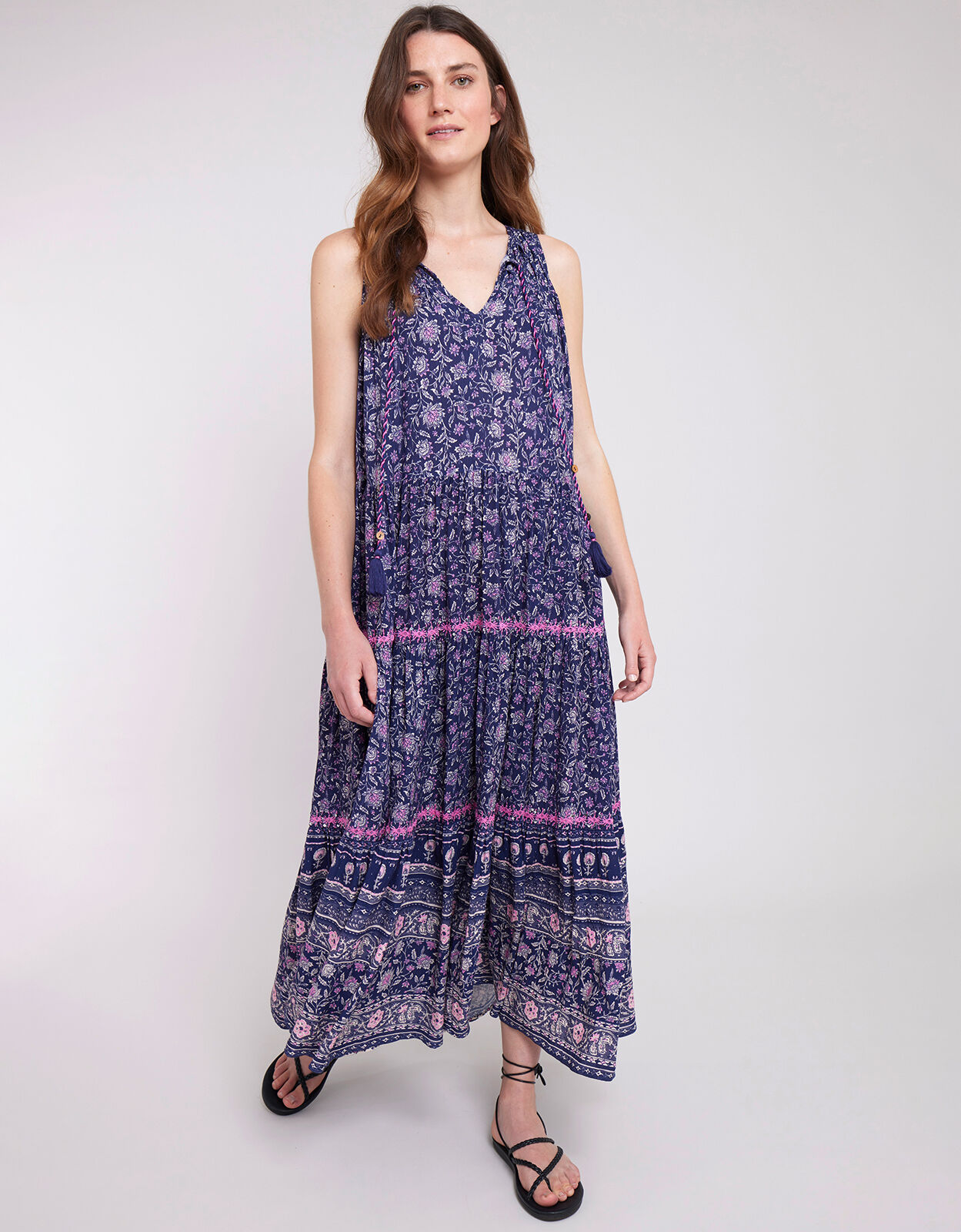 East Alice Crinkle Dress Blue