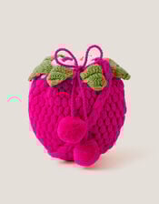 Knitted Strawberry Bag, , large