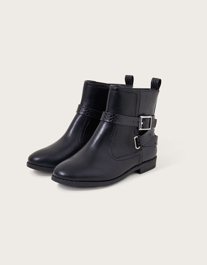 Una Strap Boots, Black (BLACK), large