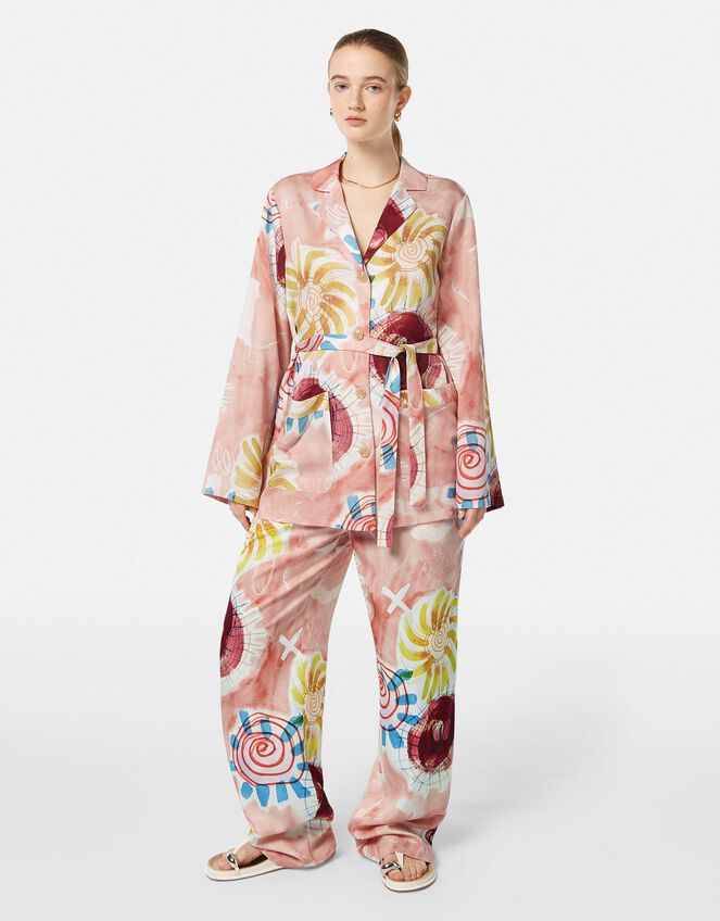 Scotch and Soda Printed Blazer Pyjamas, Pink (PINK), large