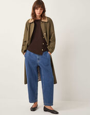 Bonnie Asymmetrical Button Jumper, Brown (CHOCOLATE), large