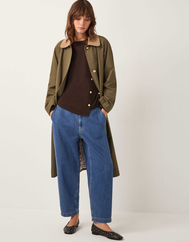 Bonnie Asymmetrical Button Jumper, Brown (CHOCOLATE), large