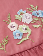 Kristi Embroidered Tulle Top, Pink (DUSKY PINK), large