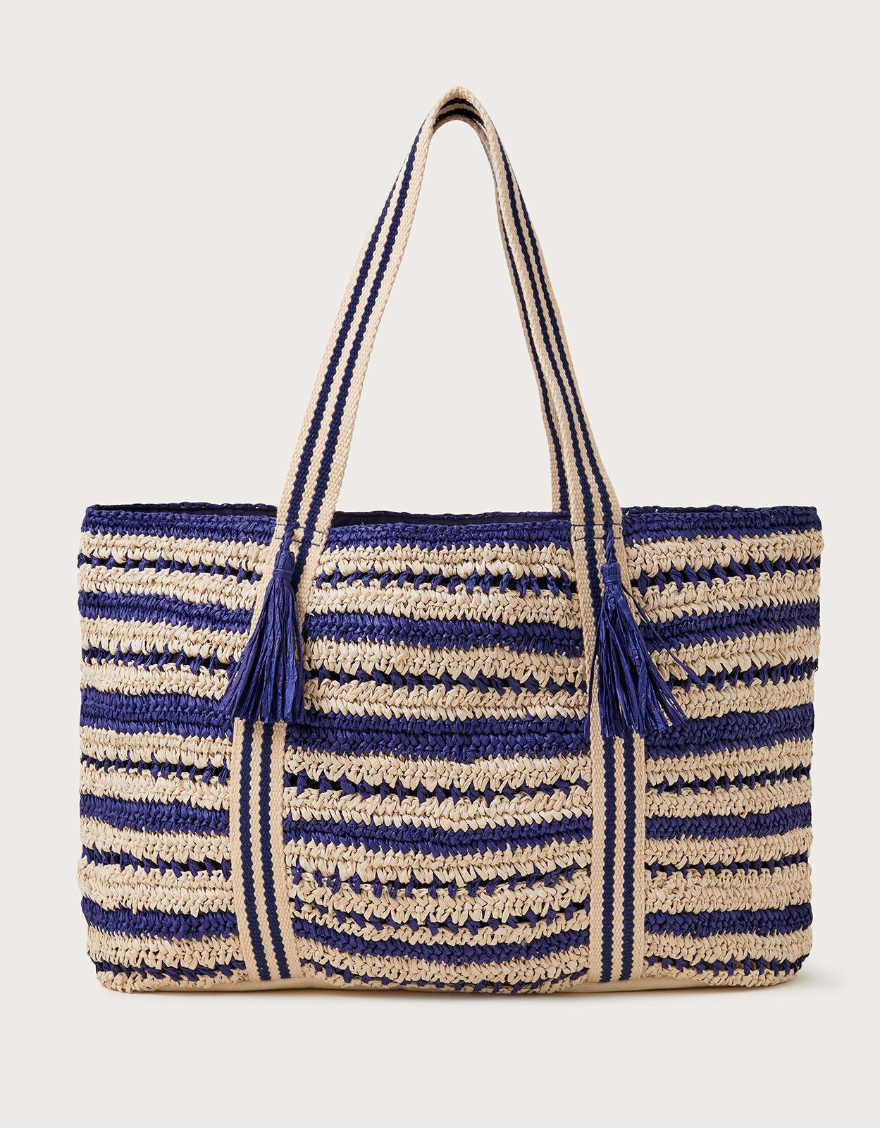 Peter Stripe Straw Bag