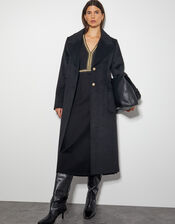 Pora Ponte Jersey Midi Dress, Black (BLACK), large