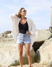 Meraki Beach Woodblock Print Beach Shirt, , large