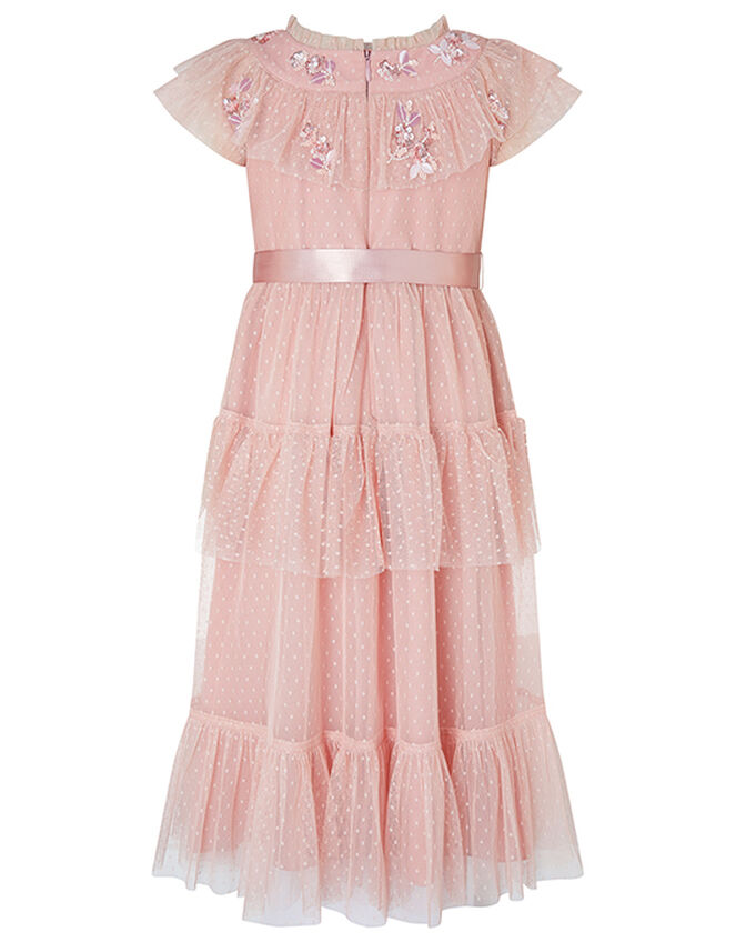 Isabella Pink Embellished Maxi Dress, Pink (PINK), large