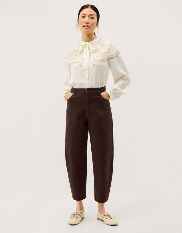 Lacey Barrel Jeans, Brown (CHOCOLATE), large