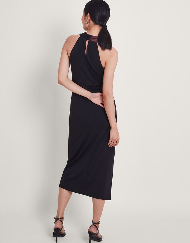Tia Two-Tone Dress, Brown (BROWN), large