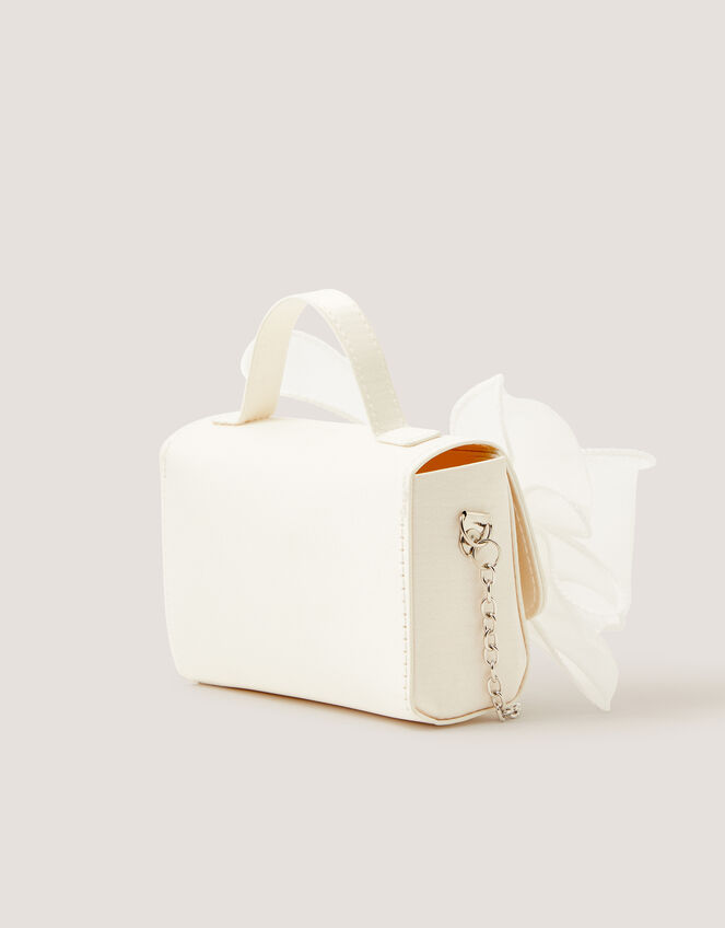 Organza Bow Bag, Ivory (IVORY), large