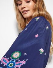 East Kerin Floral Maxi Dress, Blue (NAVY), large