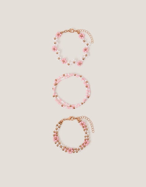 4-Pack Beaded Daisy Bracelets, , large