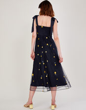 Marisa Embroidered Midi Dress, Blue (NAVY), large