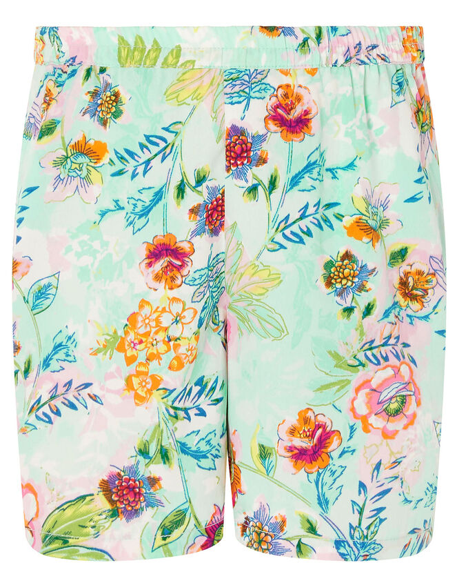 Bessie Floral Vest and Shorts Set, Blue (BLUE), large