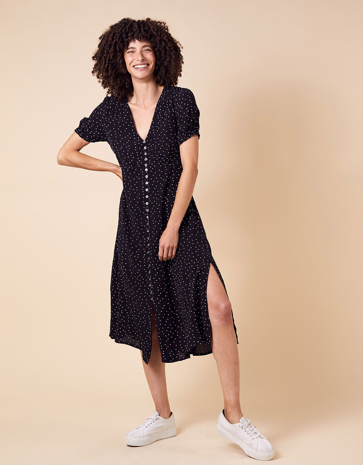 Monsoon top spot dress