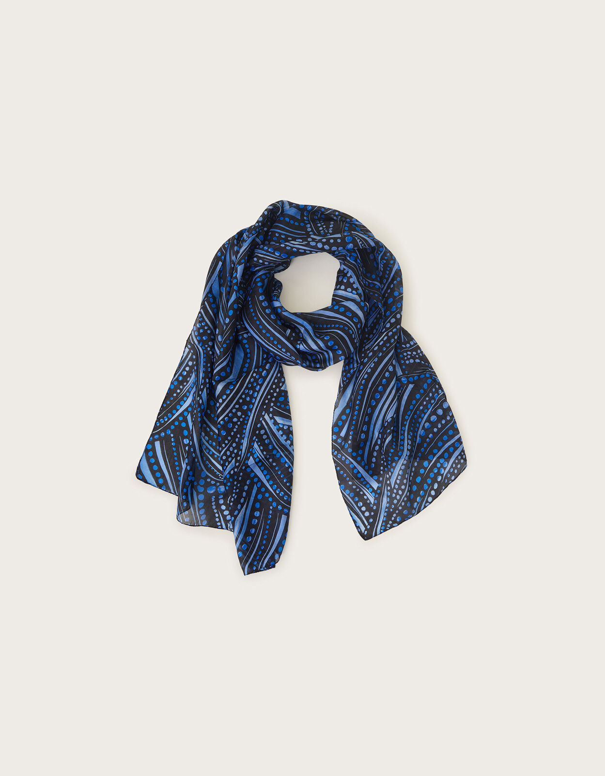 Dora Spot Silk Scarf Accessories Monsoon Global