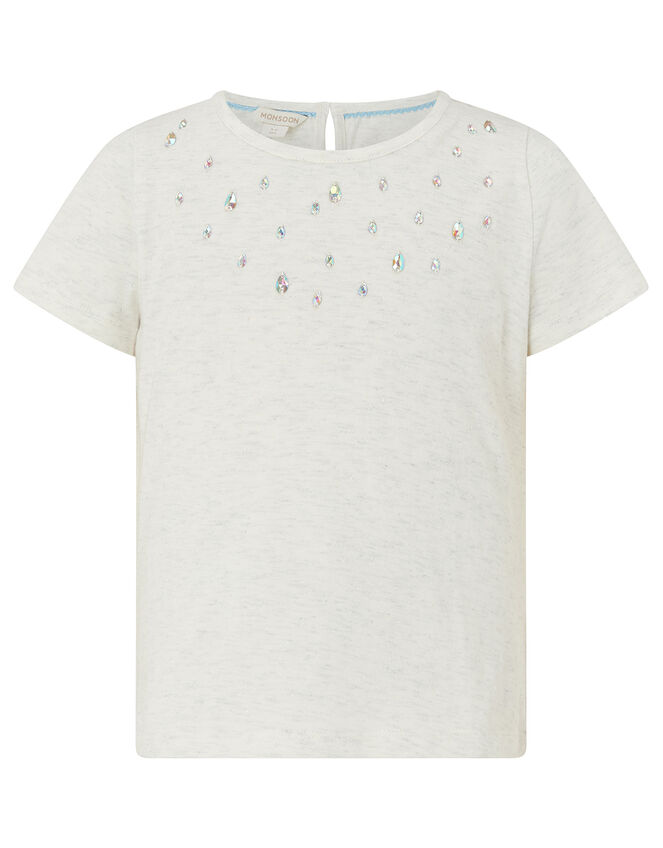 Disco Water Horse Sparkle Top and Skirt Set, Blue (BLUE), large
