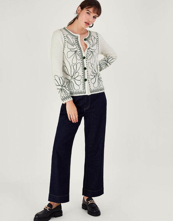 Cora Cornelli Cardigan, Ivory (IVORY), large