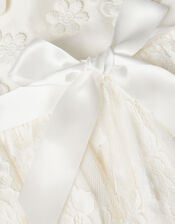 Baby Provenza Silk Christening Gown, Ivory (IVORY), large
