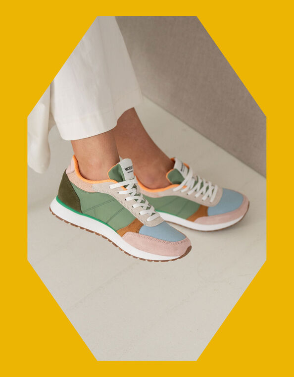Woden Ronja Trainers, Green (GREEN), large