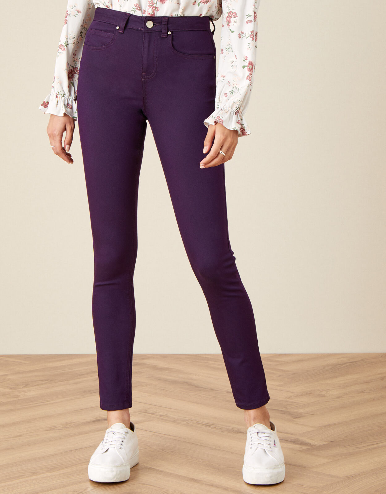 Purple skinny jeans womens shop
