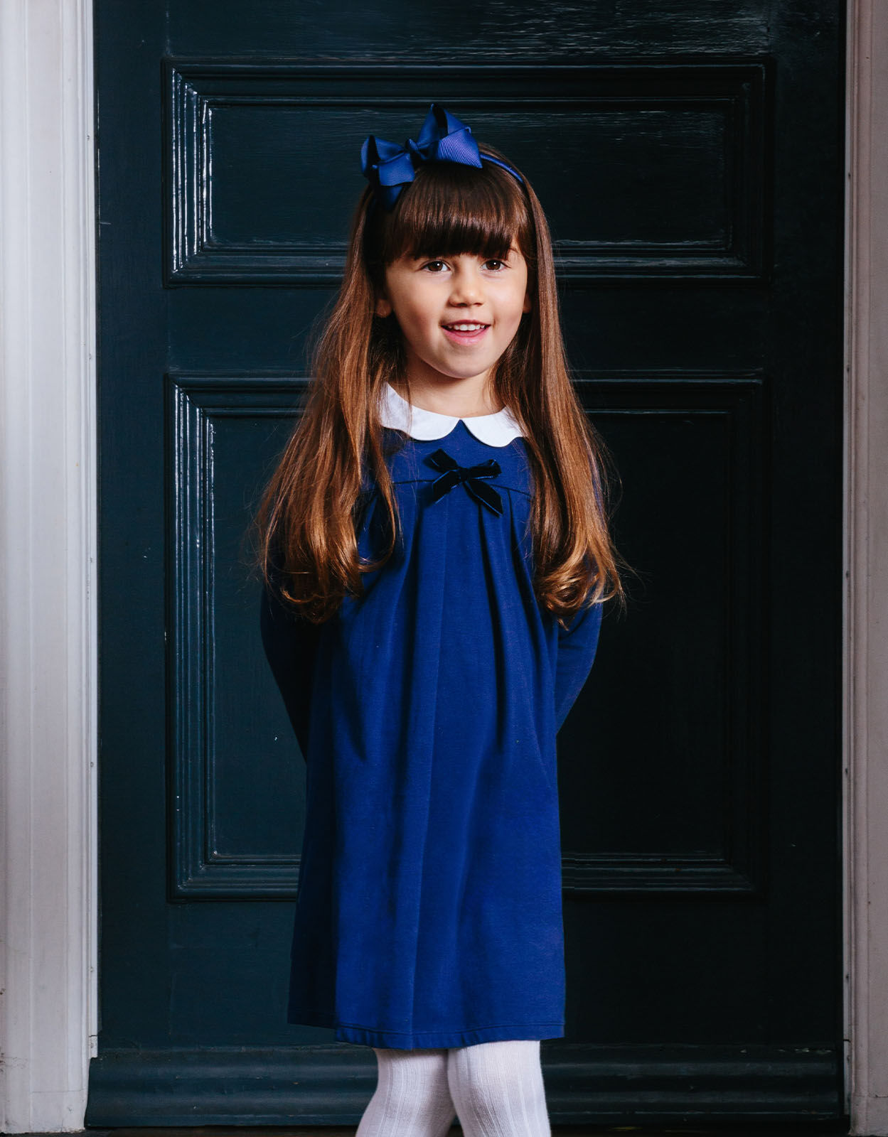 Trotters Anna Petal Dress Blue
