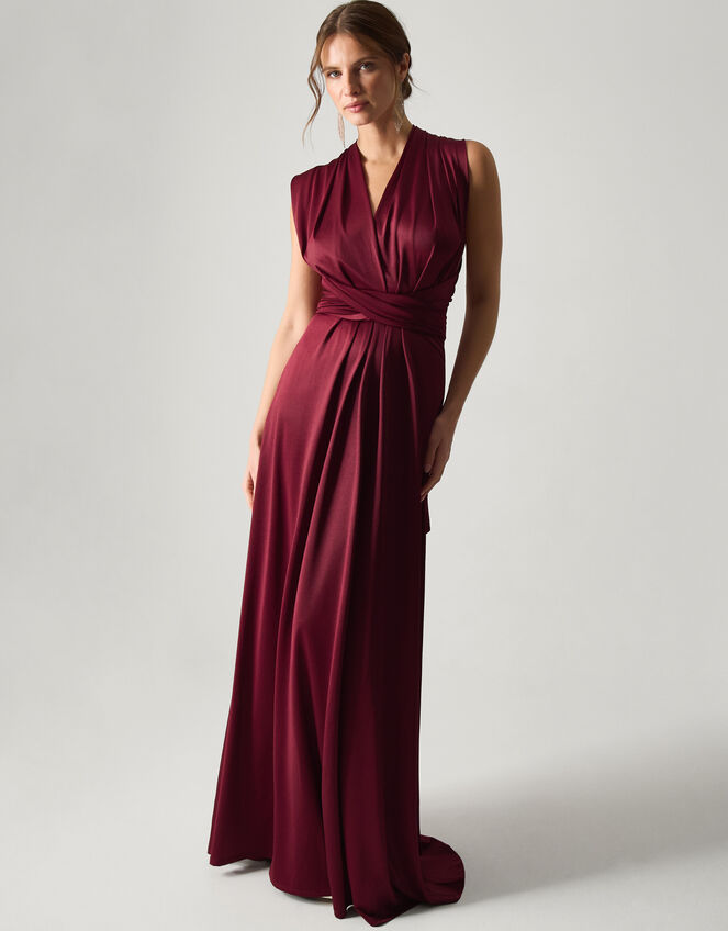 Thea Multiway Bridesmaid Dress, Red (BURGUNDY), large
