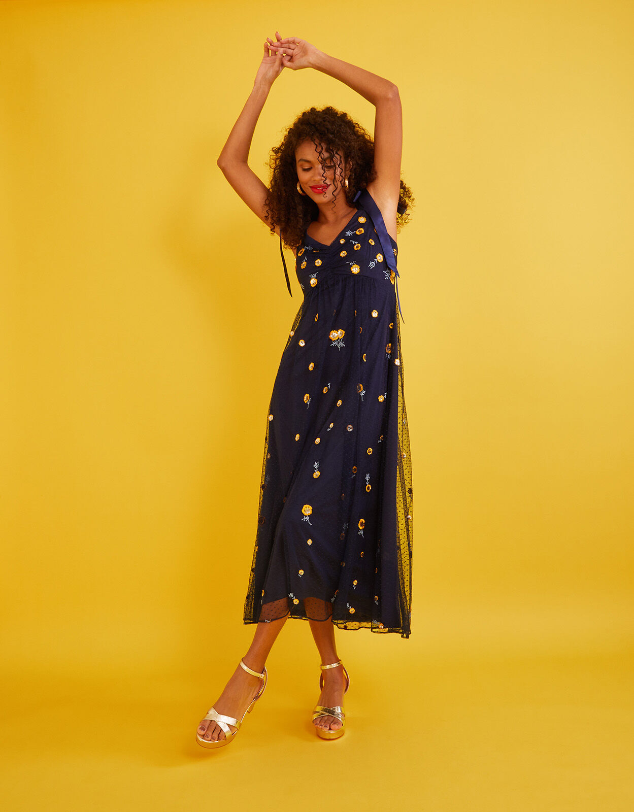Monsoon top yellow dresses