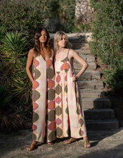 Lyrical Sisters Desert Bubble Print Maxi Dress, Multi (MULTI), large