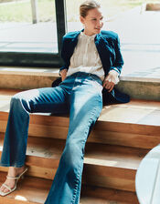 Denim Flare Jeans, Blue (DENIM BLUE), large