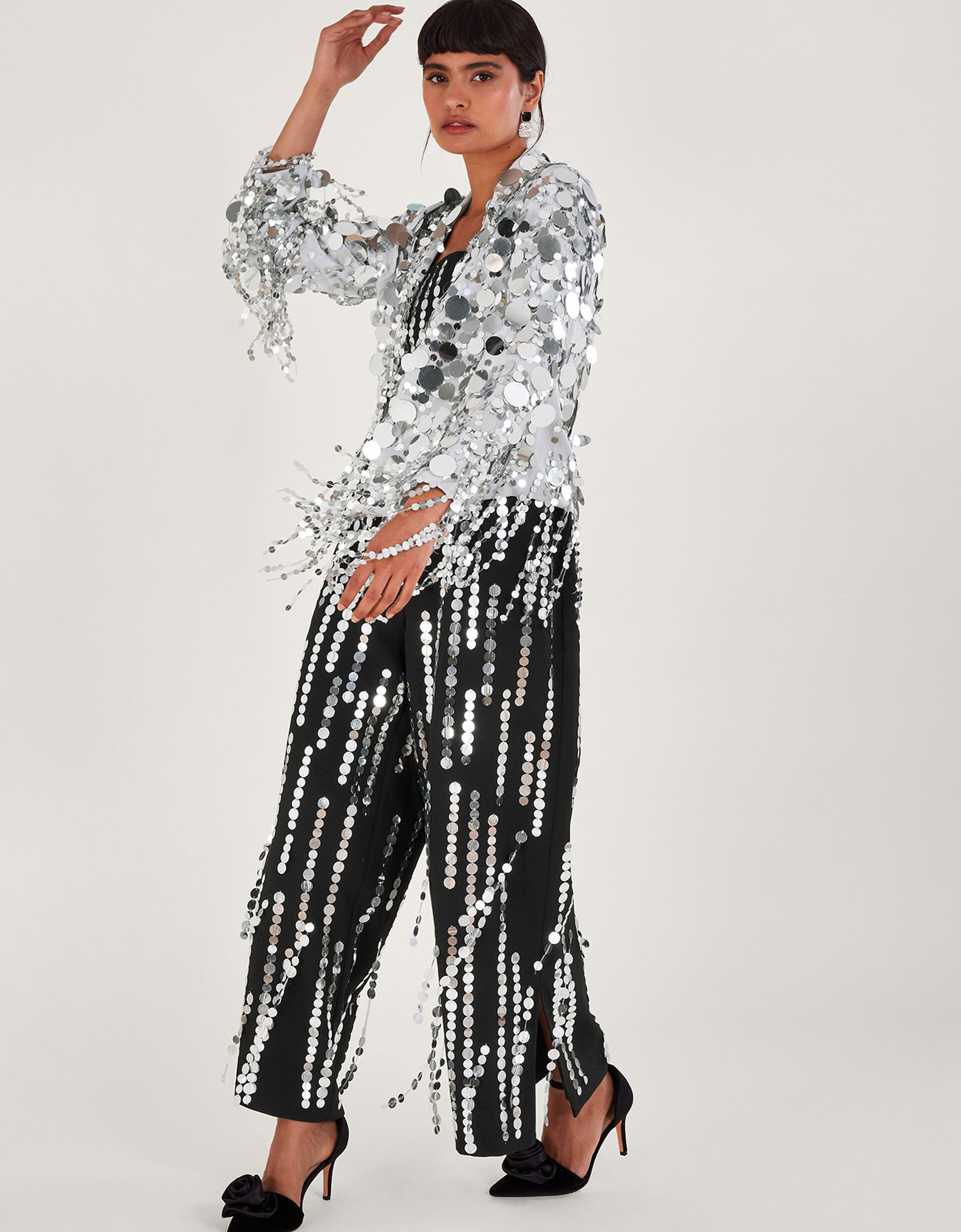 Stella Jacket Silver Sequin