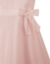 Baby Organza Dress and Bando Set, Pink (DUSKY PINK), large