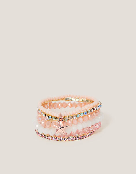 6-Pack Star Beaded Bracelets, , large