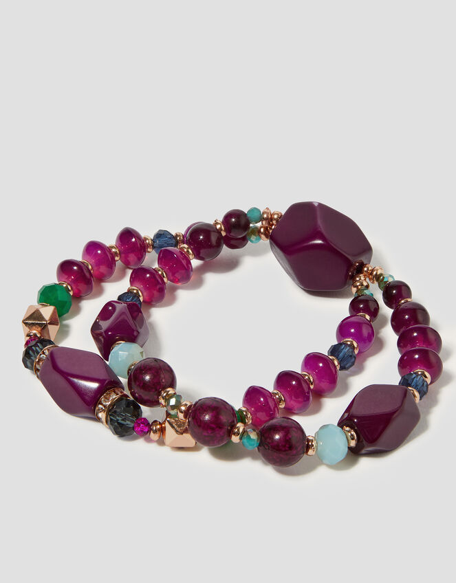 Chunky Beaded Bracelet, , large