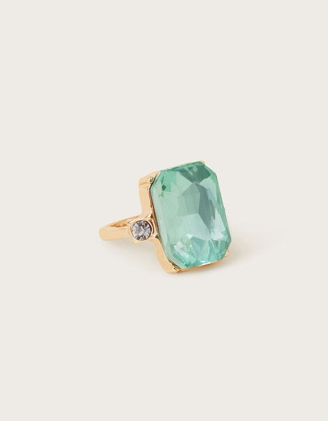 Stone Cocktail Ring , Green (GREEN), large