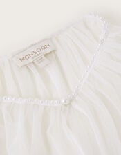 Pearl Trim Bridal Cape, , large