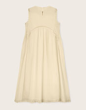 East Winnie Broderie Cotton Dress, White (WARM IVORY), large