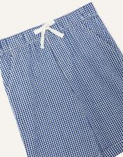 Gingham Shorts, Blue (NAVY), large