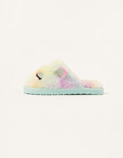 Unicorn Ombre Fluffy Slippers, Multi (MULTI), large