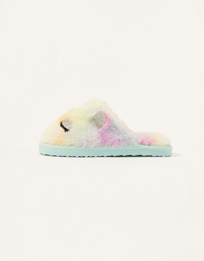 Unicorn Ombre Fluffy Slippers, Multi (MULTI), large