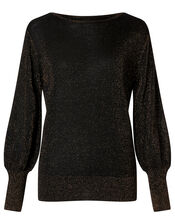 Sparkle Jumper with Sustainable Viscose, Copper (COPPER), large